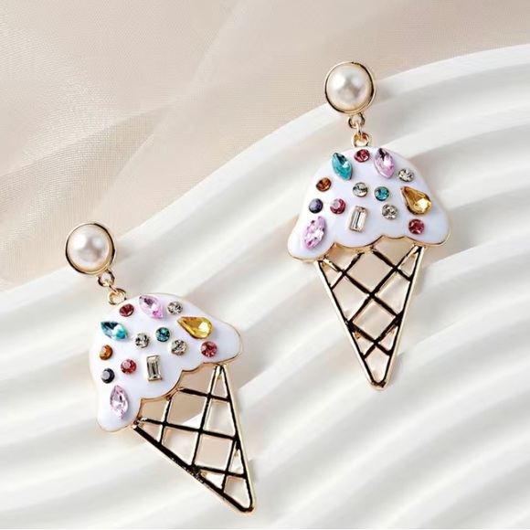 Jewelry - New Ice Cream cute Sparkly Earrings for women